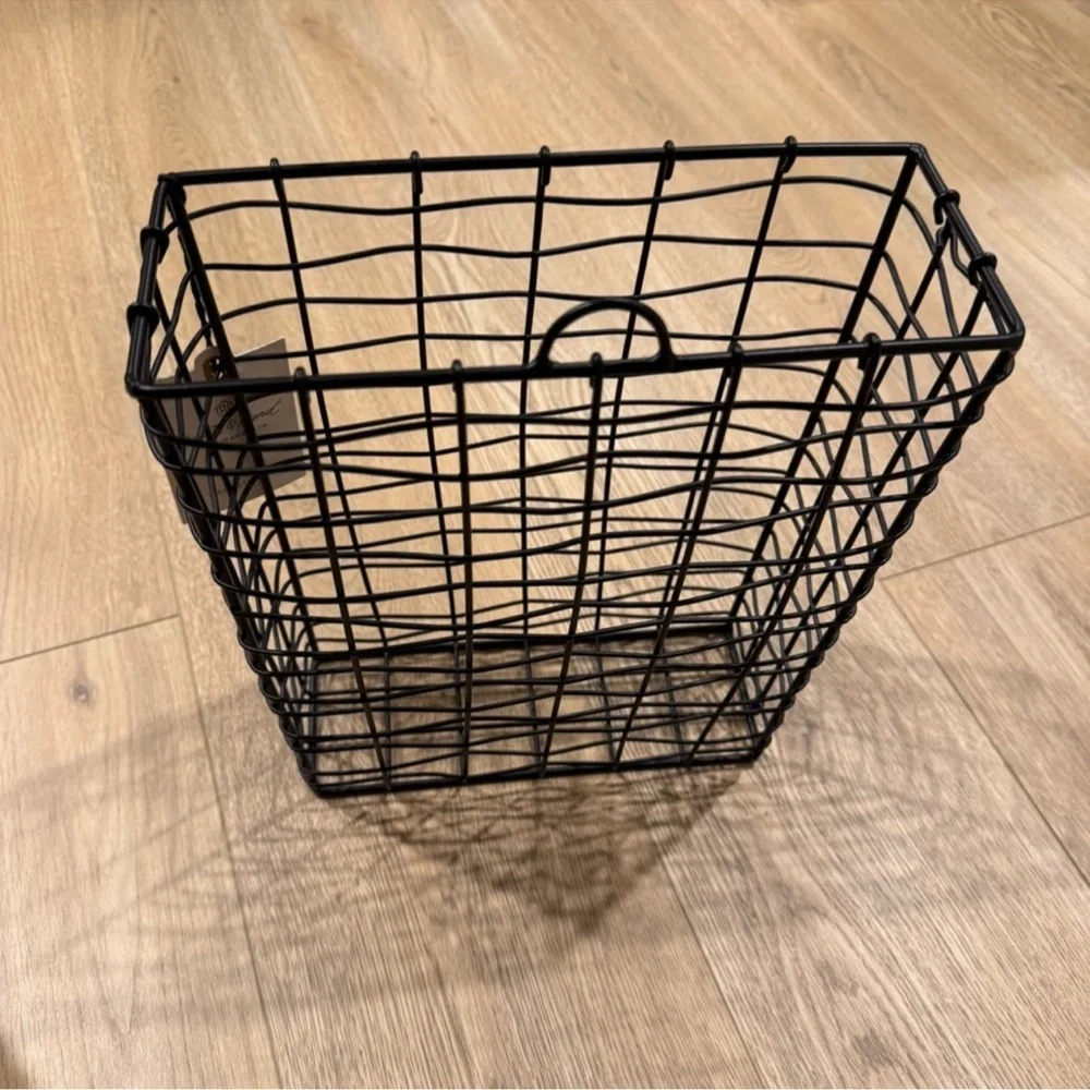 Hearth & Hand with Magnolia - Black Wall Wire Storage Basket NEW WITH TAGS